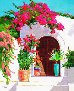 Doorway and Bougainvillea