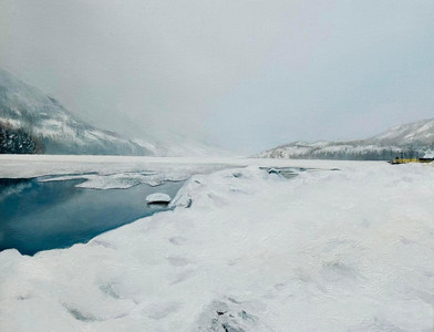 Kanas Lake in winter