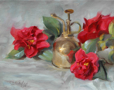 Camellias & Brass