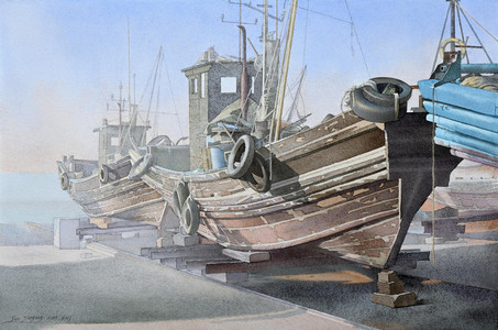 Shipyard morning light