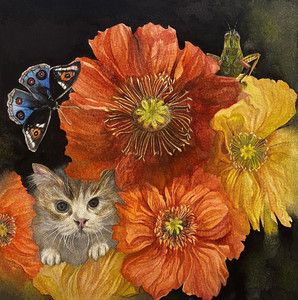 The cat's garden party