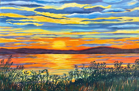 Sunset Over Jones Lake