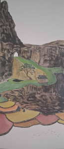 Remote Terrace Farm in Summer