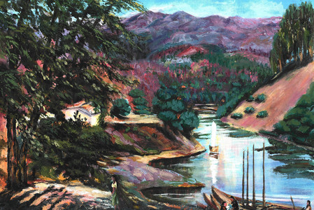 Afternoon by the Riverbend