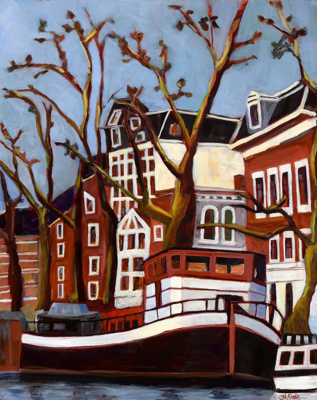 Canal Barge, Amsterdam