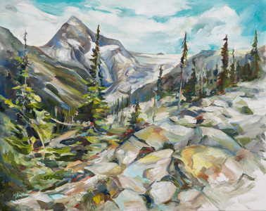 Climb towards Great Glacier