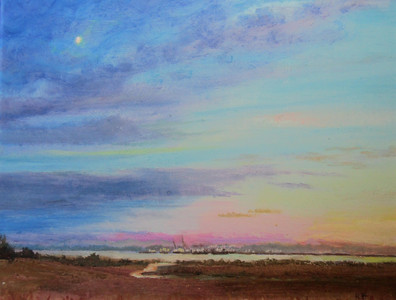 Day into Night Over Tsawwassen