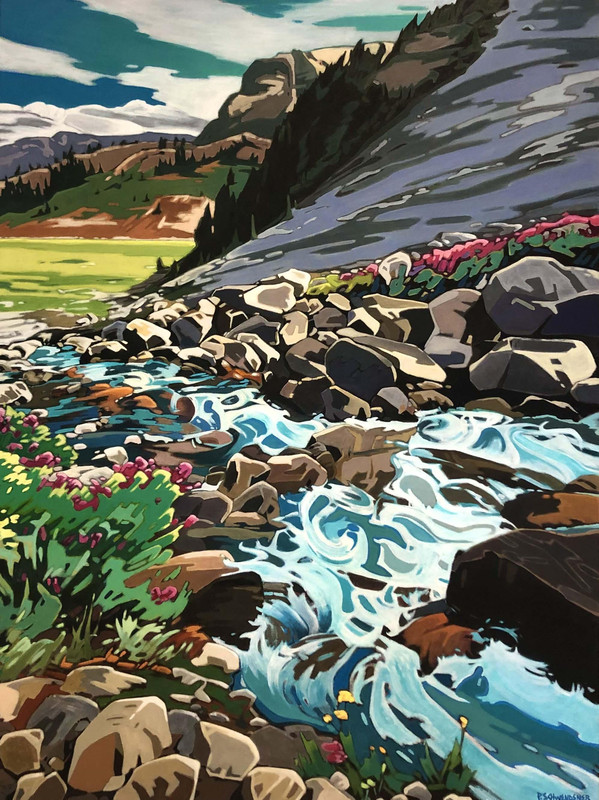 Summer hike on Rainbow Mountain