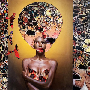 Hunger (channeling Wangechi Mutu)