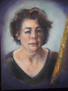 Vignette:  Self Portrait at Easel