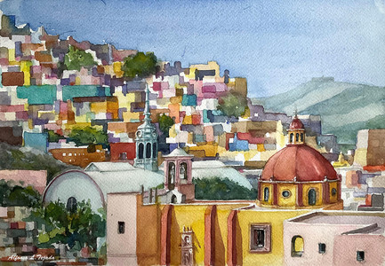 TOWNSCAPE GUANAJUATO ,mex.